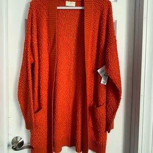 Long Orange Sweater